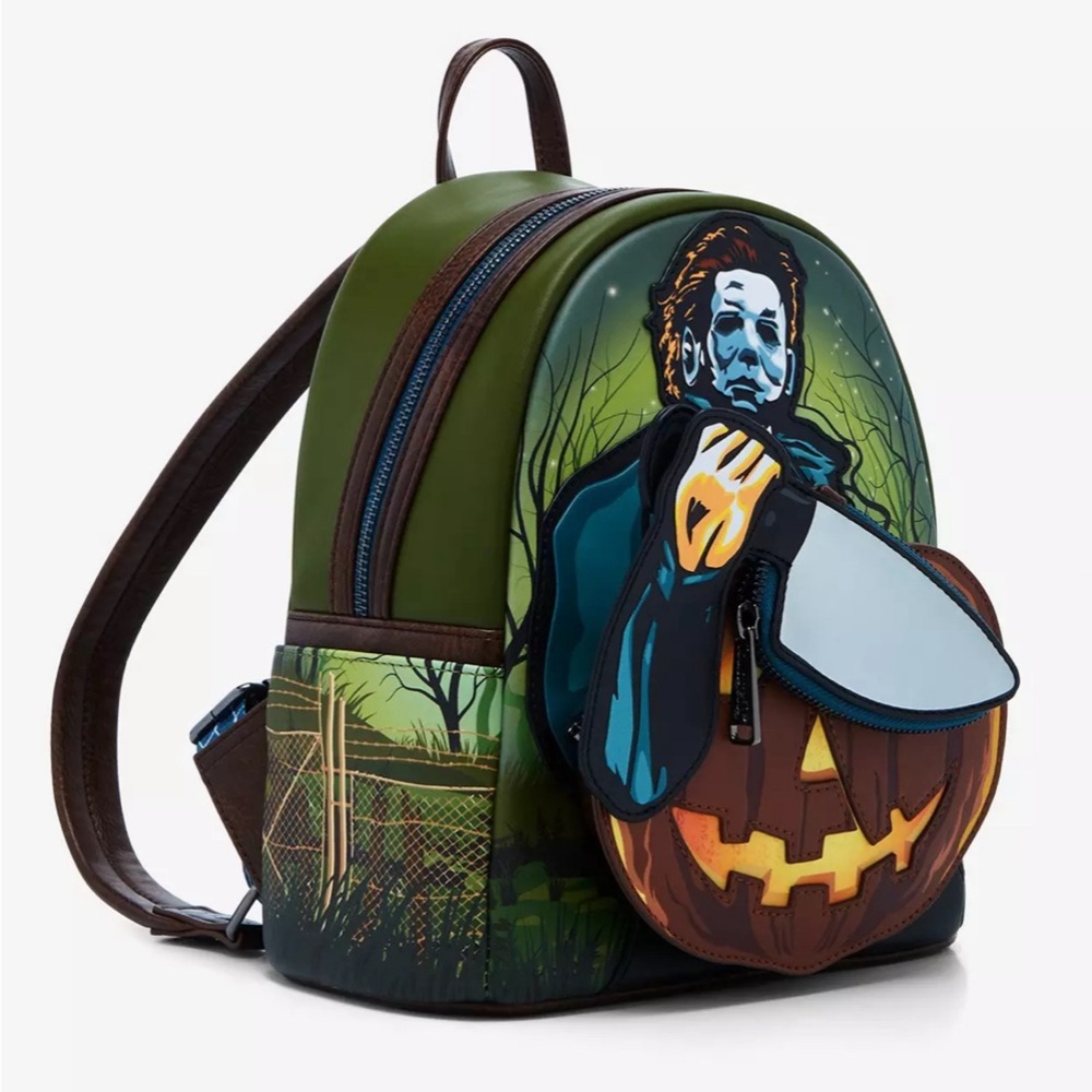 Loungefly Halloween Michael Myers Glow-In-The-Dark Mini Backpack NWT